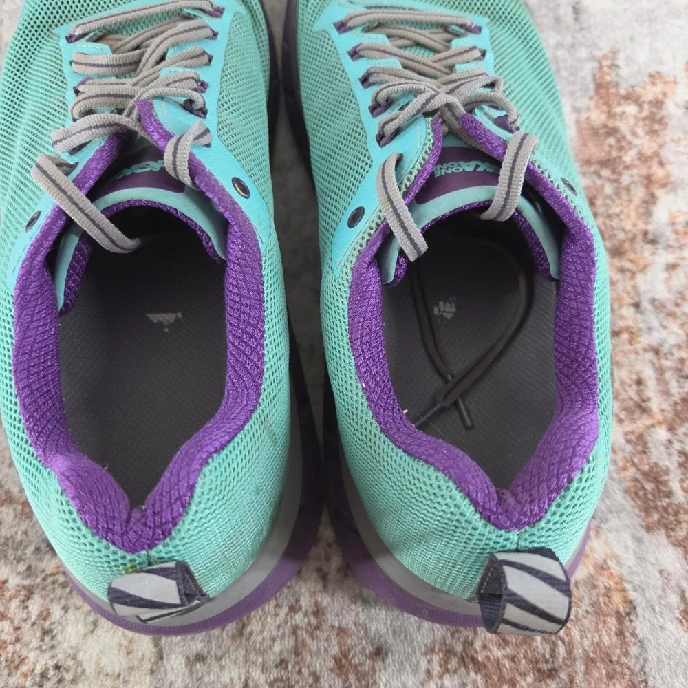 Hoka Challenger ATR 4 Running Shoes Womens 11 Blue Purple Trail Trainers 1018295